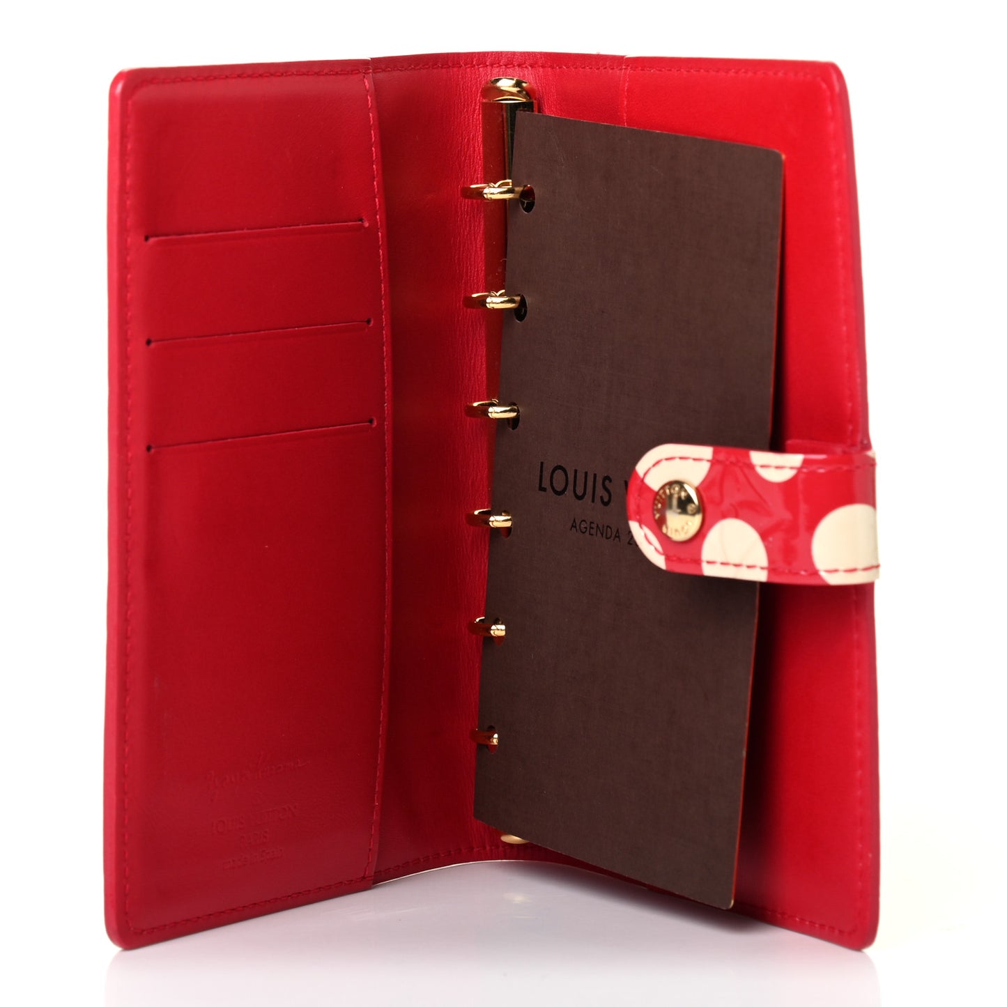 Vernis Kusama Infinity Dots Small Ring Cover Agenda Red