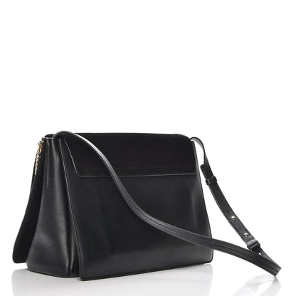 Chloe Suede Calfskin Medium Faye Shoulder Bag Black 3 of 7