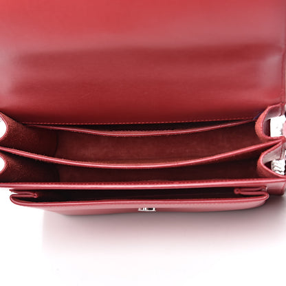 Saint Laurent Grained Calfskin Medium Monogram Sunset Lipstick Red 9 of 13