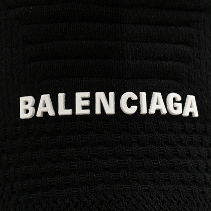 Balenciaga Textured Recycled Knit Logo Extreme Pointed Toe Knife 2.0 Booties 38 Black 6 of 10