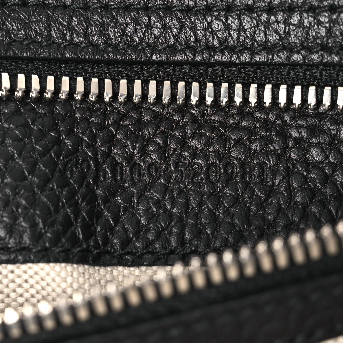 Piuma Calfskin Jumbo GG Embossed Medium Wristlet Messenger Bag Black