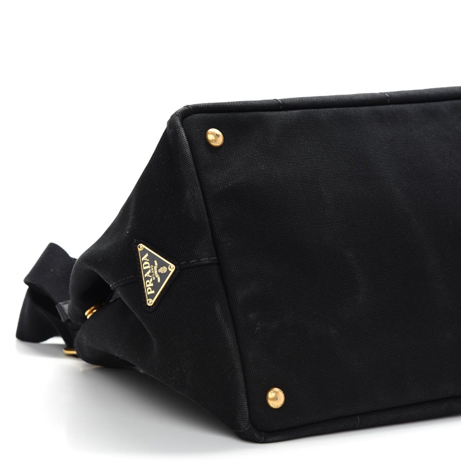 Prada Canapa Small Logo Tote Black 8 of 9