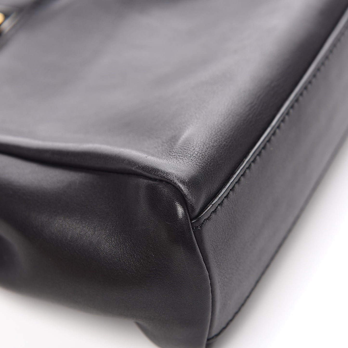 Vitello Saddle Mini Peekaboo Iconic Satchel Black