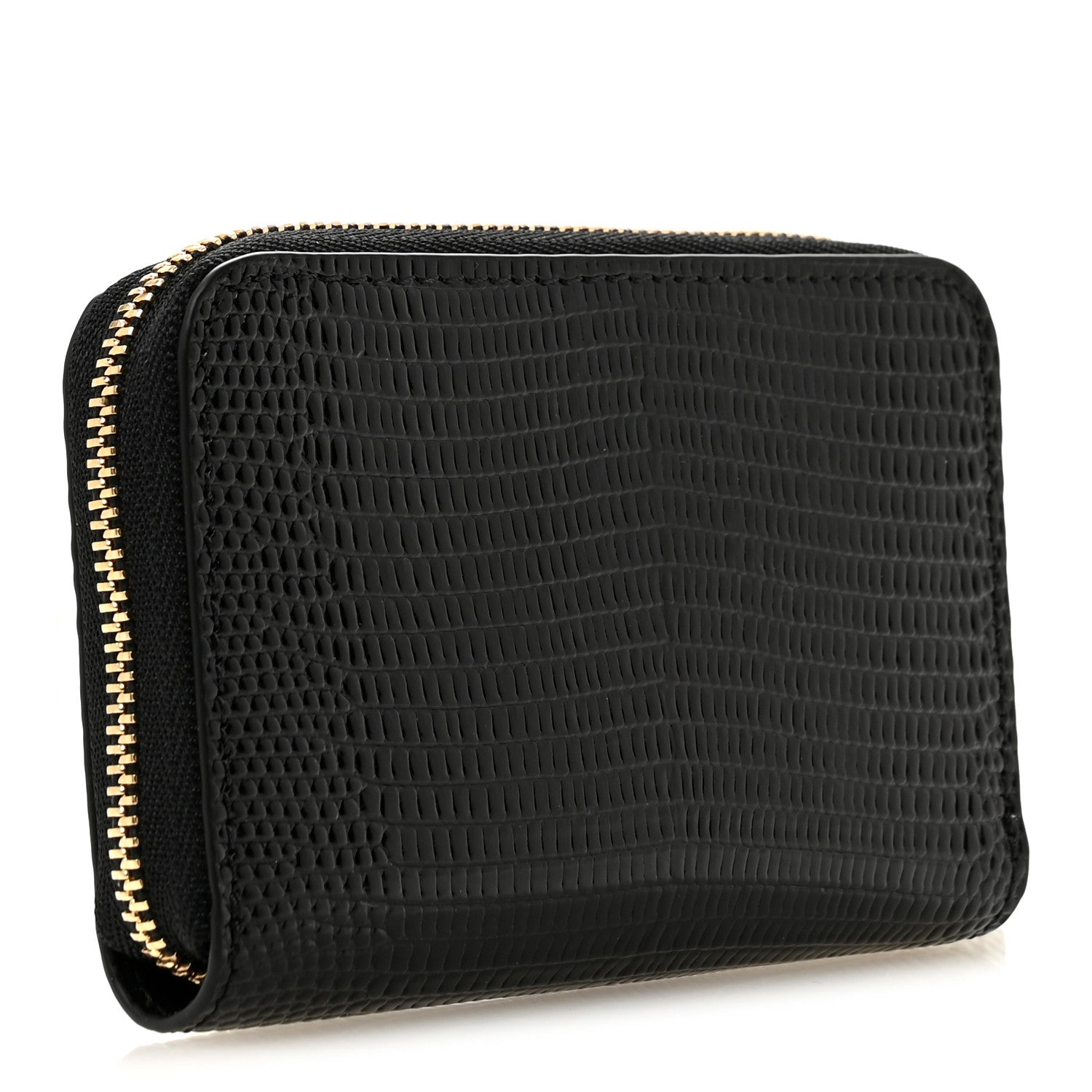 Chanel Calfskin Lizard Embossed Crococo Coin Purse Black 3 of 8