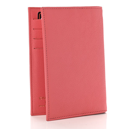 Chanel Goatskin Camellia Card Holder Pink 3 of 7