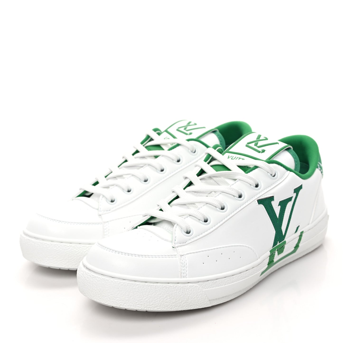 Calfskin Charlie Sneaker 40 White Green