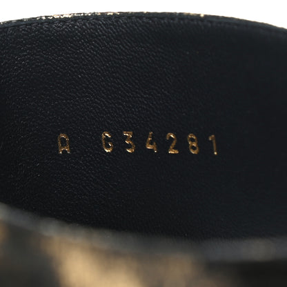 Chanel Laminated Goatskin High Boots 37.5 Gold 6 of 6