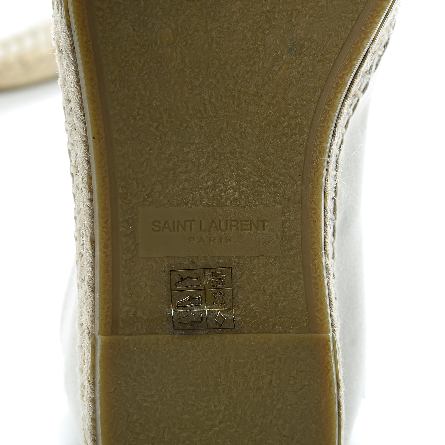 Canvas Elba Logo Embroidered Espadrilles 41 Panna