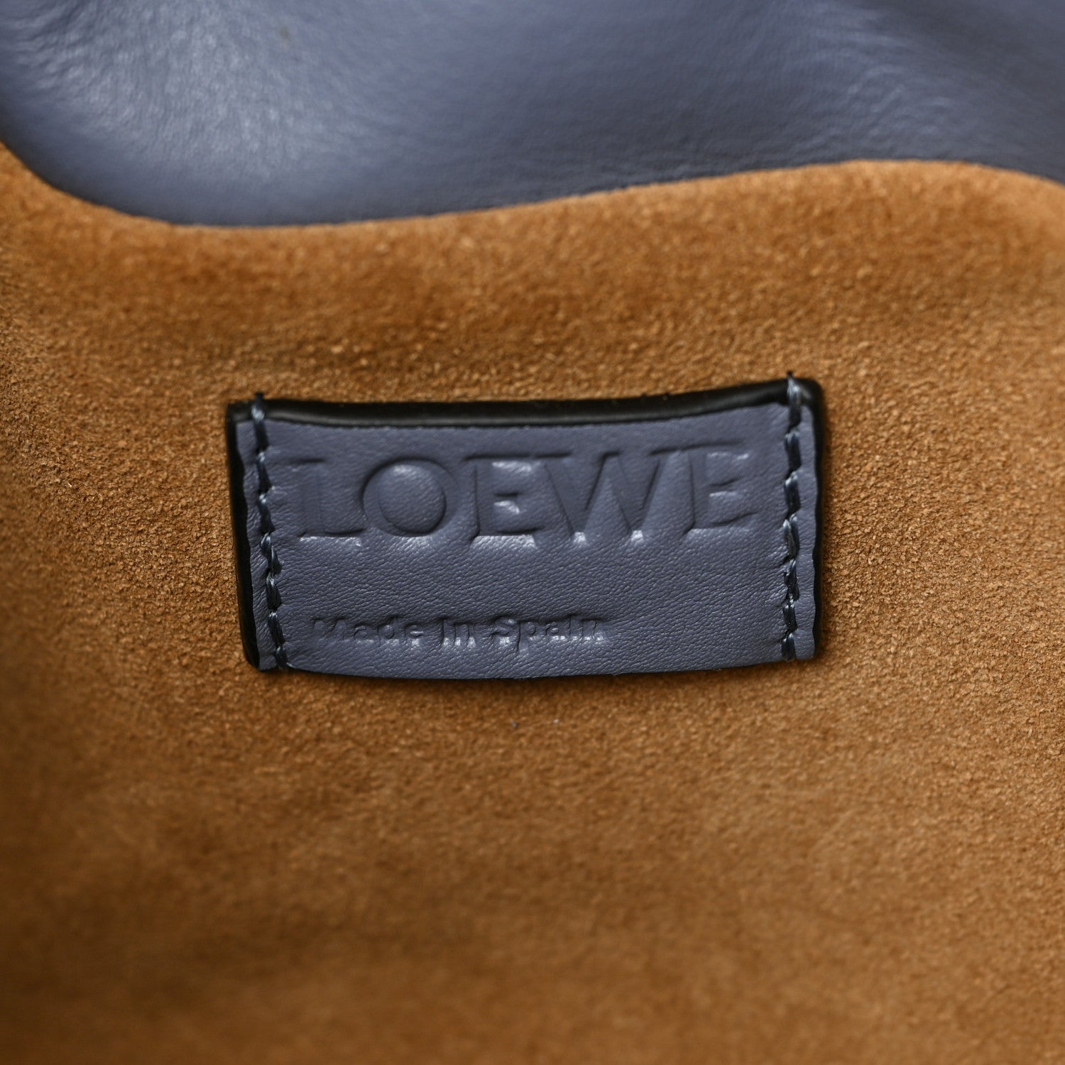 Loewe Calfskin Mini Flamenco Knot Bag Indigo Tan 6 of 8