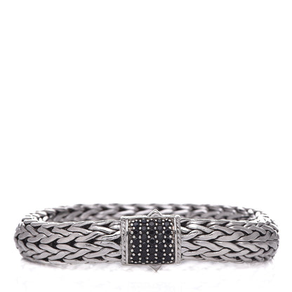 John Hardy Sterling Silver Black Sapphire 10.5mm Classic Chain Bracelet 1 of 6