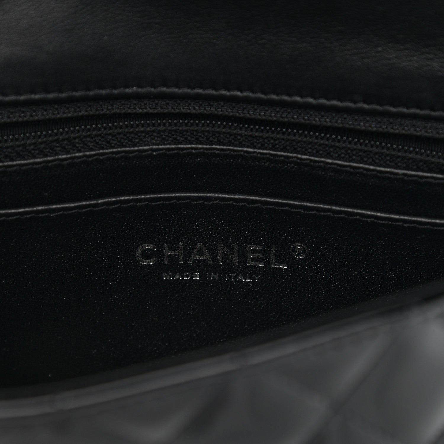 Chanel Patent Calfskin Quilted Mini Rectangular Flap Black 6 of 11