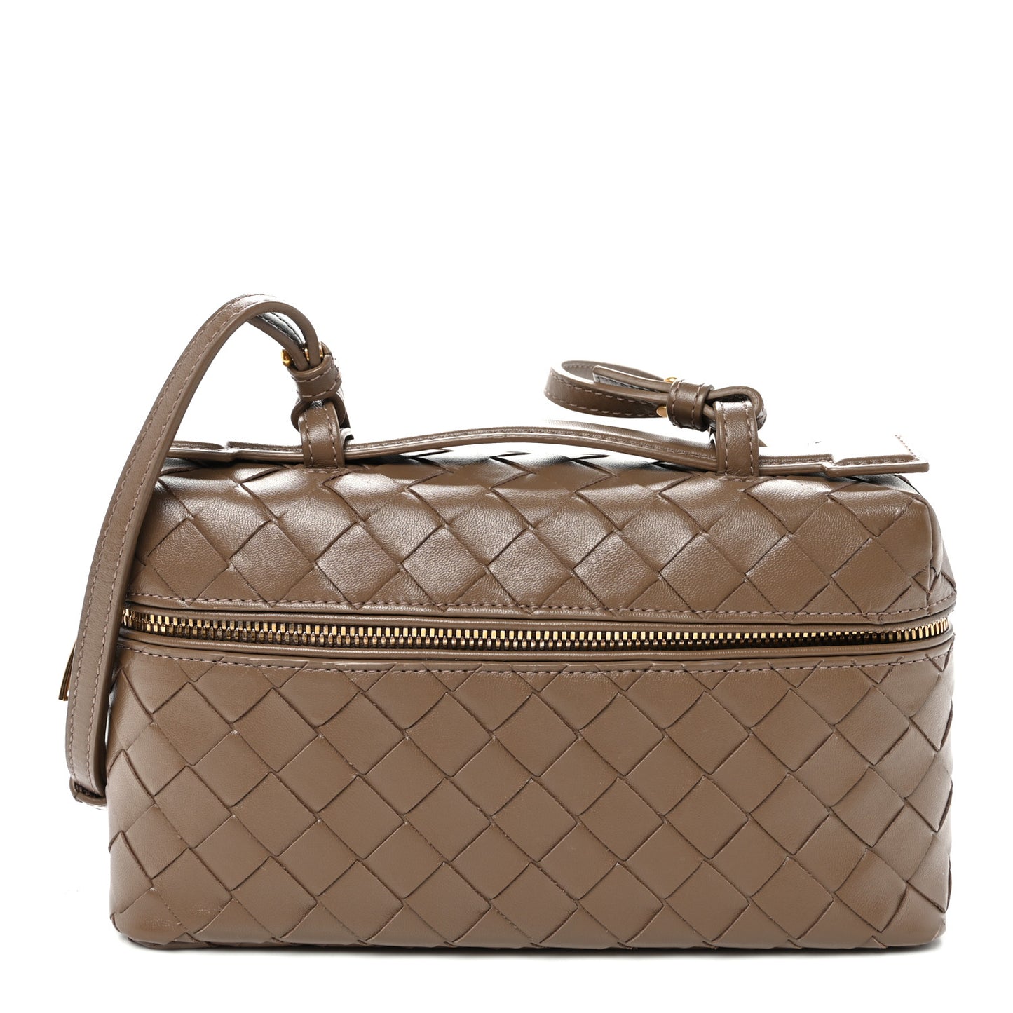 Calfskin Intrecciato Bang Bang Vanity Case Pinecone