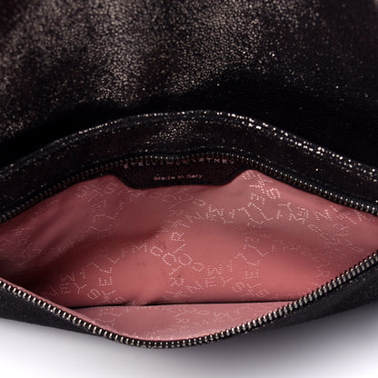 Stella McCartney Shaggy Deer Falabella Fold Over Clutch Black 11 of 22