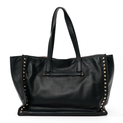 Valentino Garavani Nappa Medium Rockstud Soft Tote Black 1 of 17