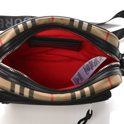Burberry Vintage Check Calfskin Small Camera Bag Archive Beige 5 of 9