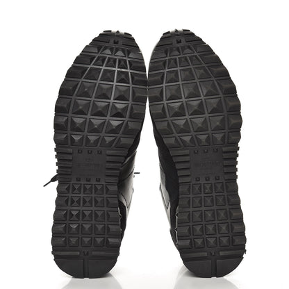 Valentino Garavani Nappa Suede Camouflage Mens Rockrunner Sneakers 42 Black Dark Rutenio 5 of 8