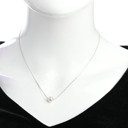 Mikimoto 18K White Gold Akoya Pearl 8mm Single Pendant Necklace 2 of 4