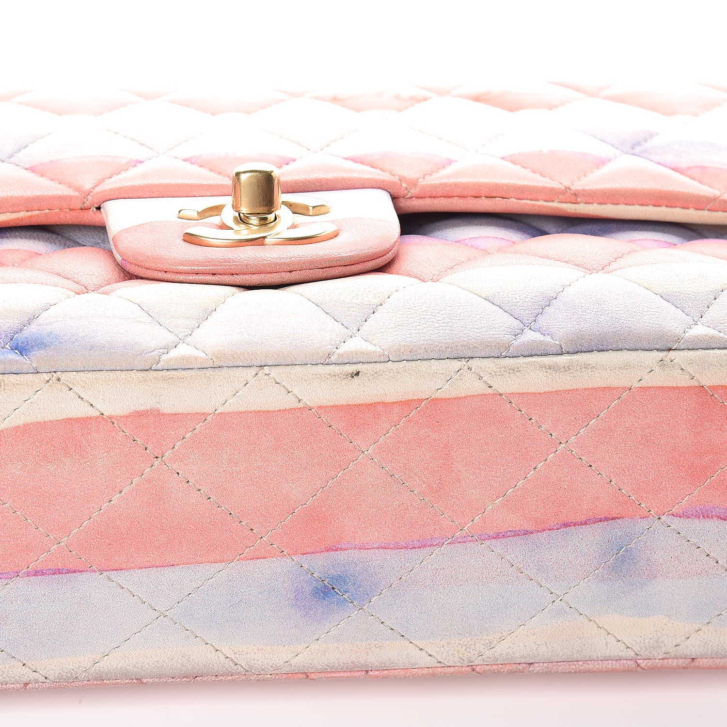 Chanel Lambskin Quilted Medium Double Flap Multicolor 14 of 23