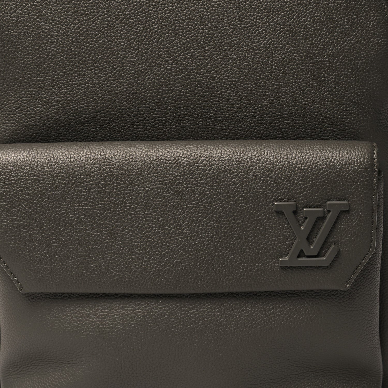 Louis Vuitton Grained Calfskin Aerogram Takeoff Backpack Grey 7 of 9