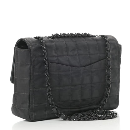 Chanel Nylon Medium Travel Flap Black 3 of 13