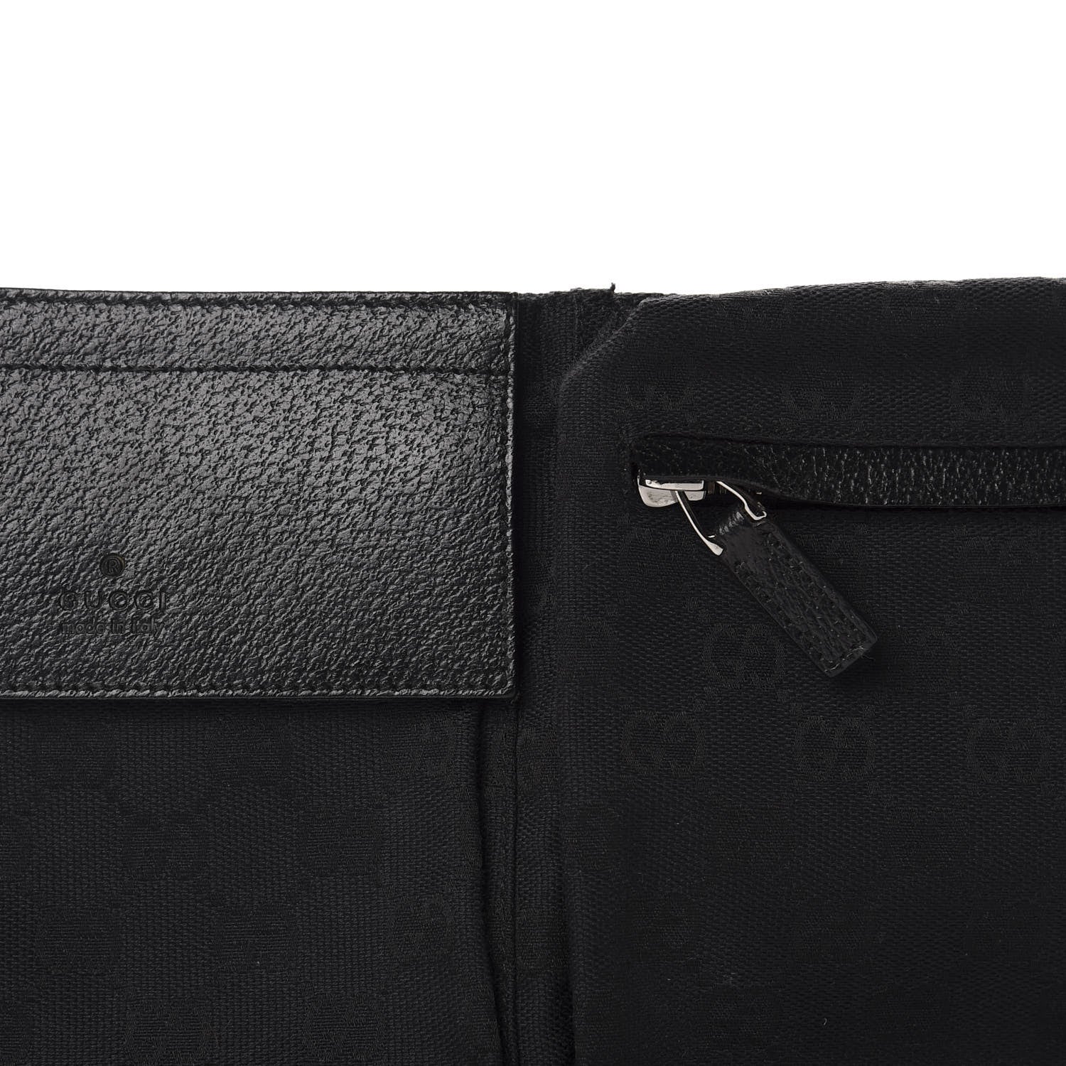 Gucci GG Monogram Double Pocket Belt Bag Black 12 of 12