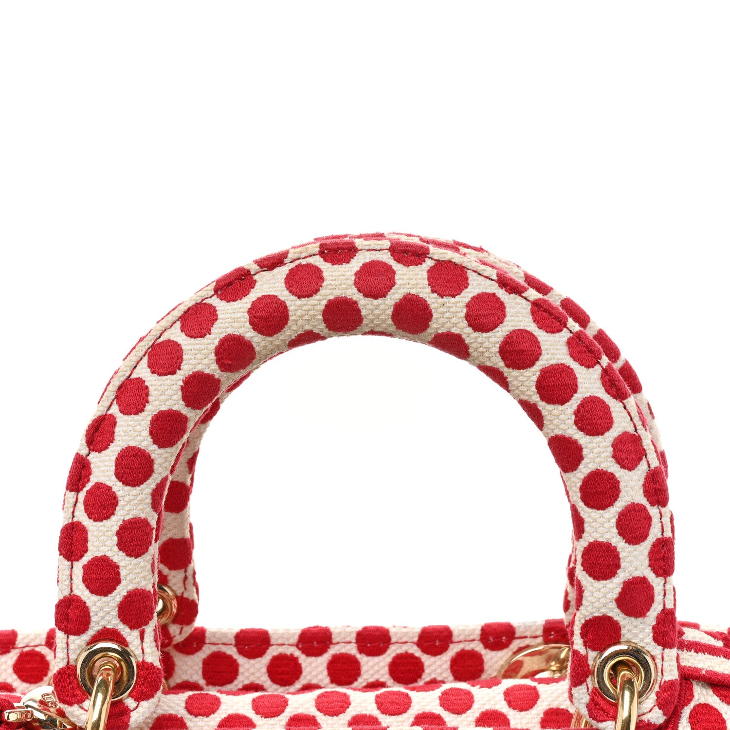 Christian Dior Canvas Medium DiorAmour Dots Lady D-Lite Red 16 of 16