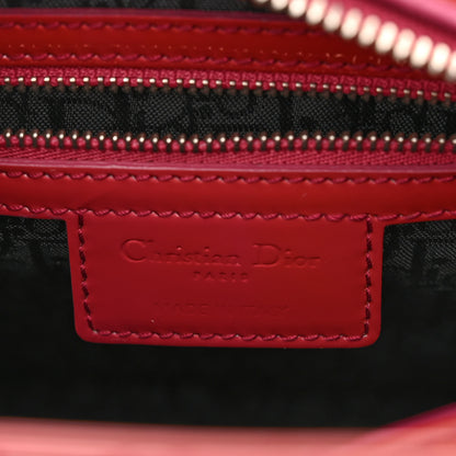 Christian Dior Patent Cannage Medium Lady Dior Dark Pink 6 of 11