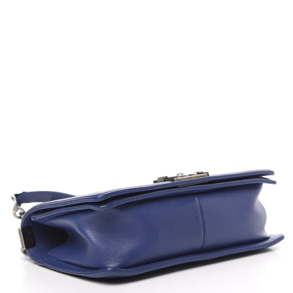 Chanel Calfskin Quilted Medium Boy Flap Blue 4 of 12