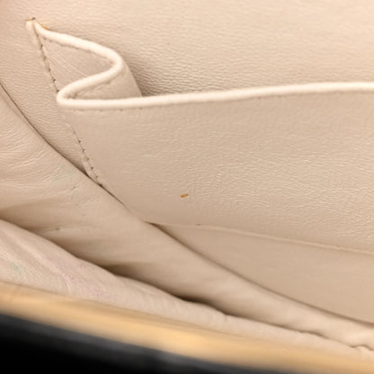 Chanel Lambskin Kisslock Round Bag Black White 12 of 13
