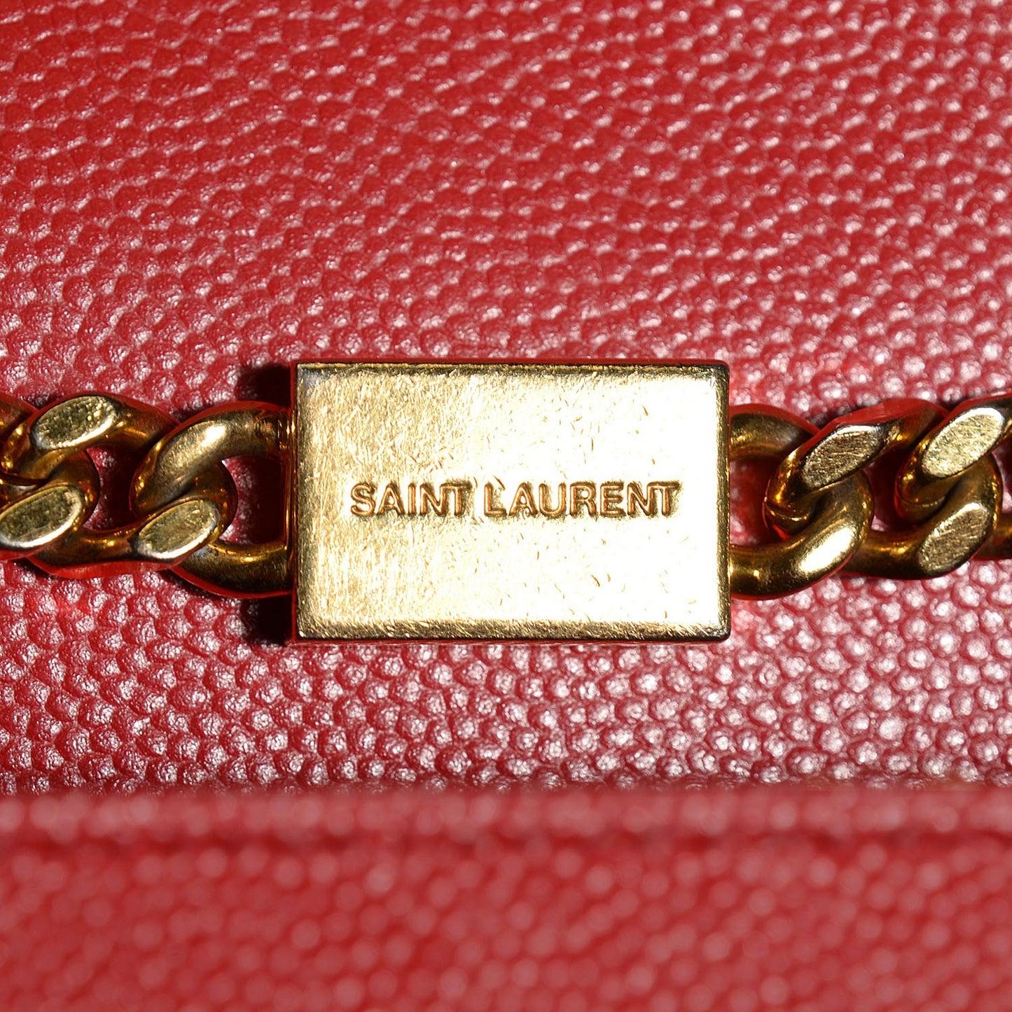 Grain De Poudre Small Classic Monogram Satchel Red