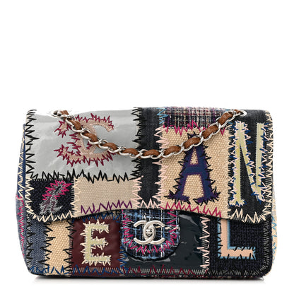 Chanel Denim Tweed Patchwork Jumbo Single Flap Multicolor 1 of 11