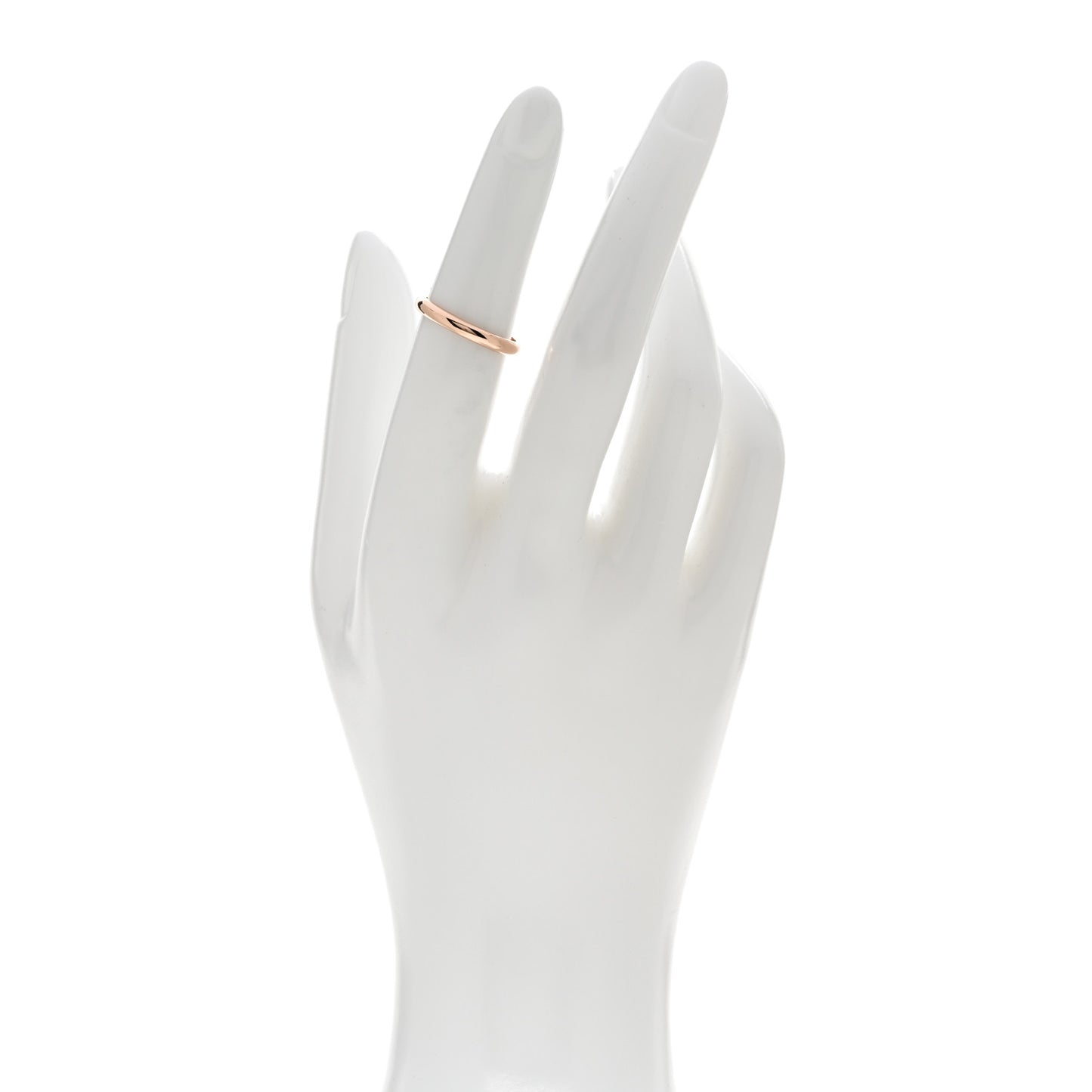 18K Pink Gold 2.5mm 1895 Wedding Band Ring 50 5.25