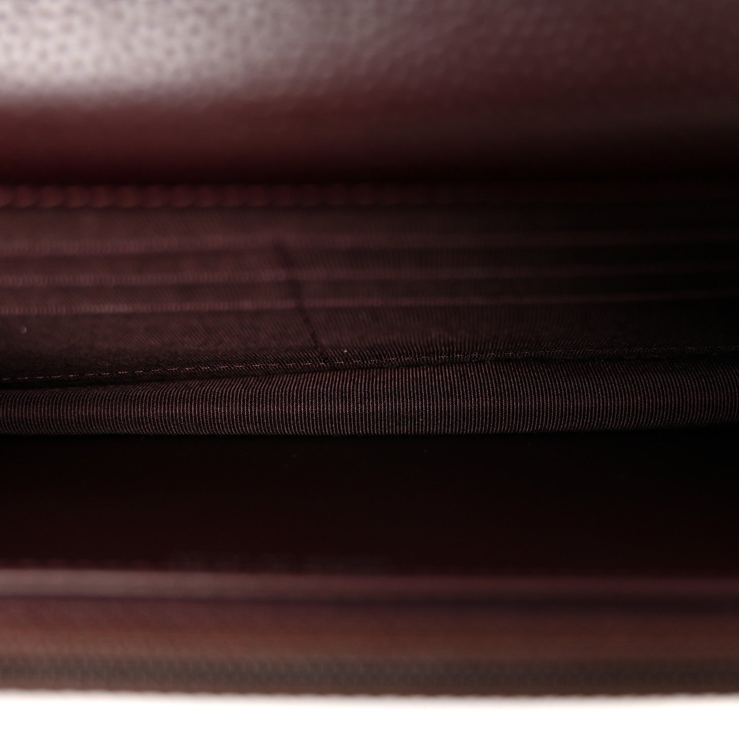 Chanel Caviar Quilted Wallet on Chain WOC Burgundy 5 of 12