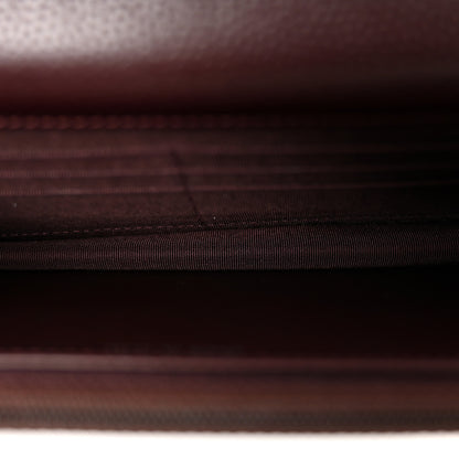 Chanel Caviar Quilted Wallet on Chain WOC Burgundy 5 of 12