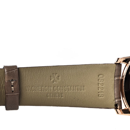 Vacheron Constantin 18K Pink Gold Alligator Diamond Bezel 33mm Patrimony Traditionnelle Manual Winding Watch 81590 7 of 10