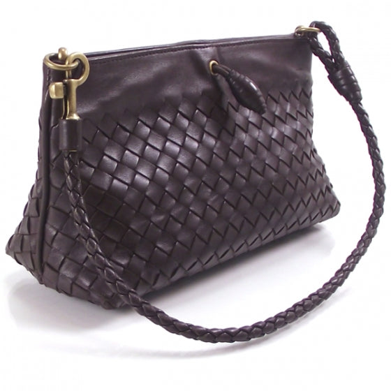 Leather Woven Handbag