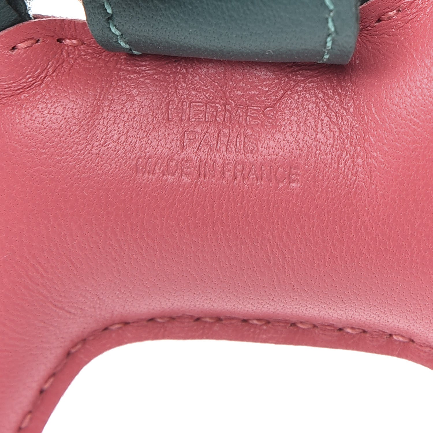 Hermes Milo Lambskin Grigri Rodeo Horse Bag Charm PM Rose Azalee Malachite Lime 3 of 4