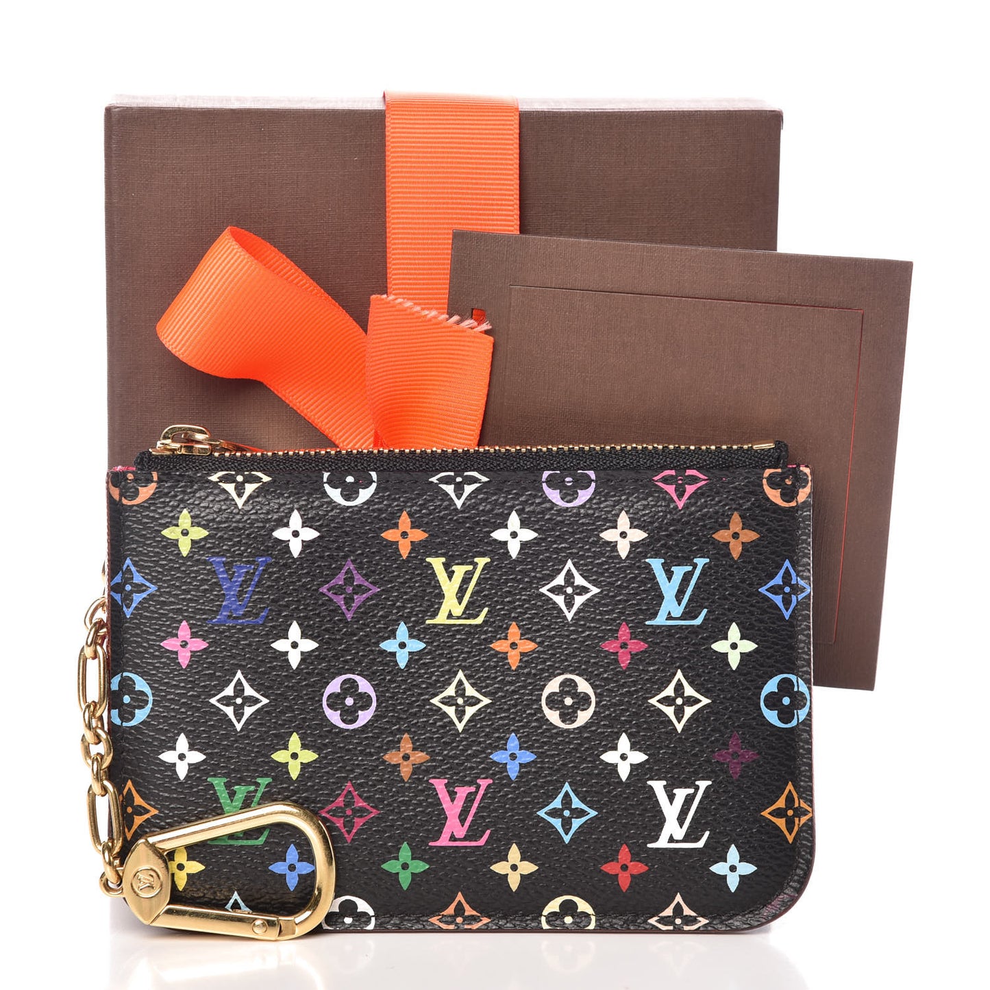 Monogram Multicolor Key Pouch Black Grenade