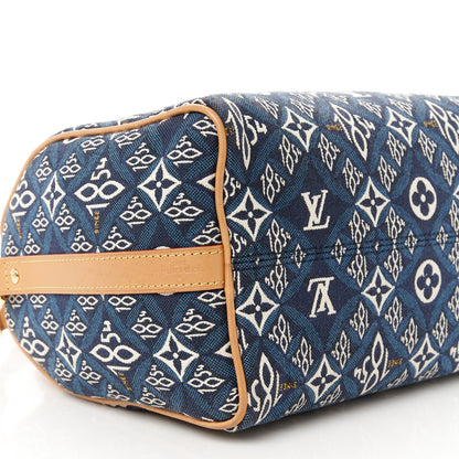 Louis Vuitton Jacquard Since 1854 Speedy Bandouliere 25 Blue 12 of 14