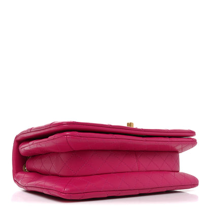 Chanel Lambskin Quilted On And On Small Chain Flap Fuchsia 4 of 10