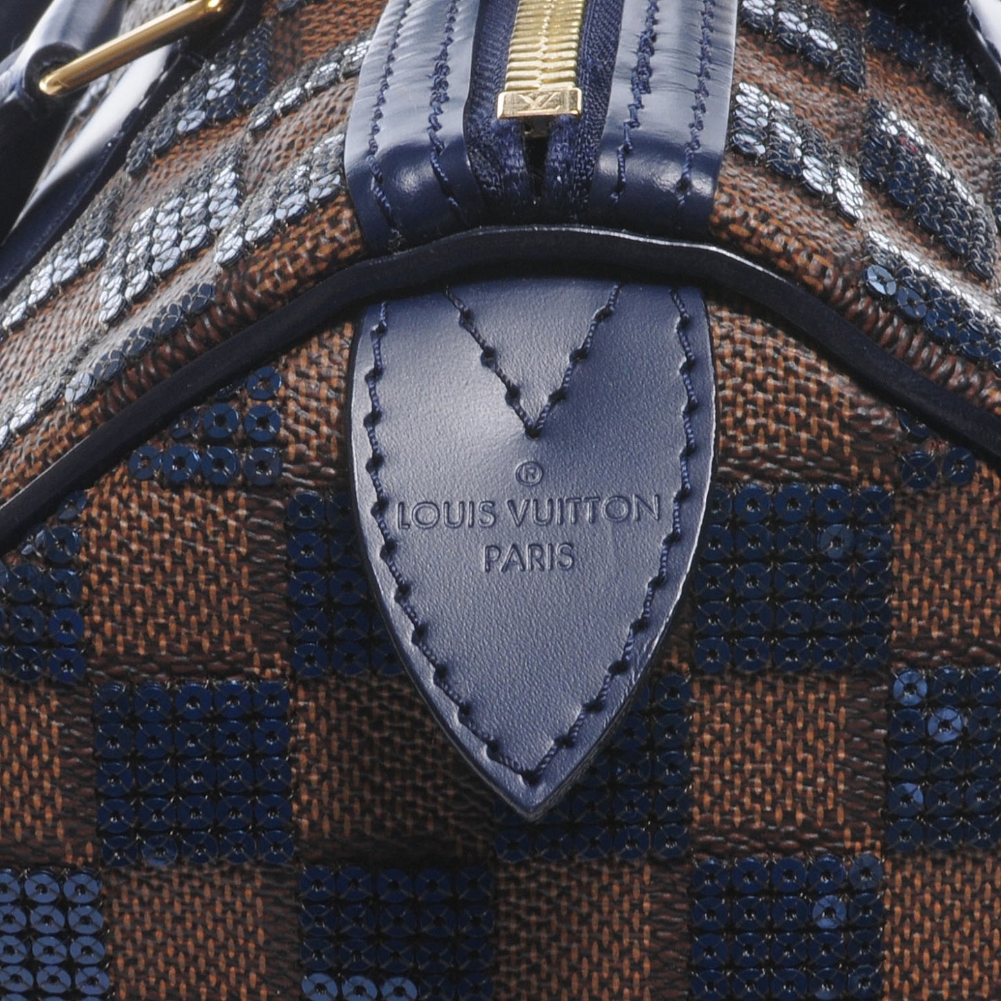 Damier Paillettes Speedy 30 Blue