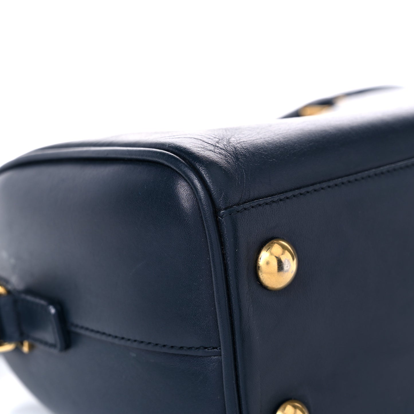 Calfskin Classic Baby Duffle Navy Blue