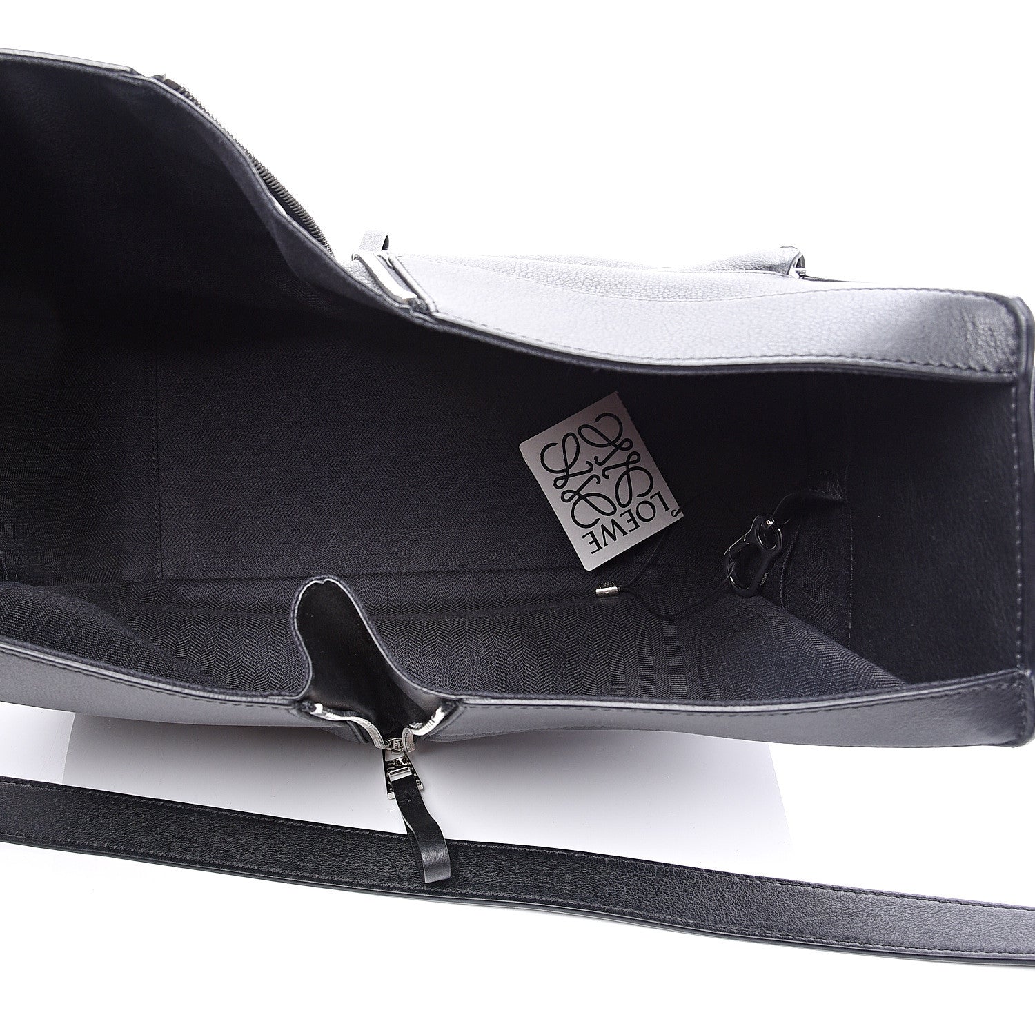 Loewe Calfskin Small Hammock Shoulder Bag Black 4 of 11