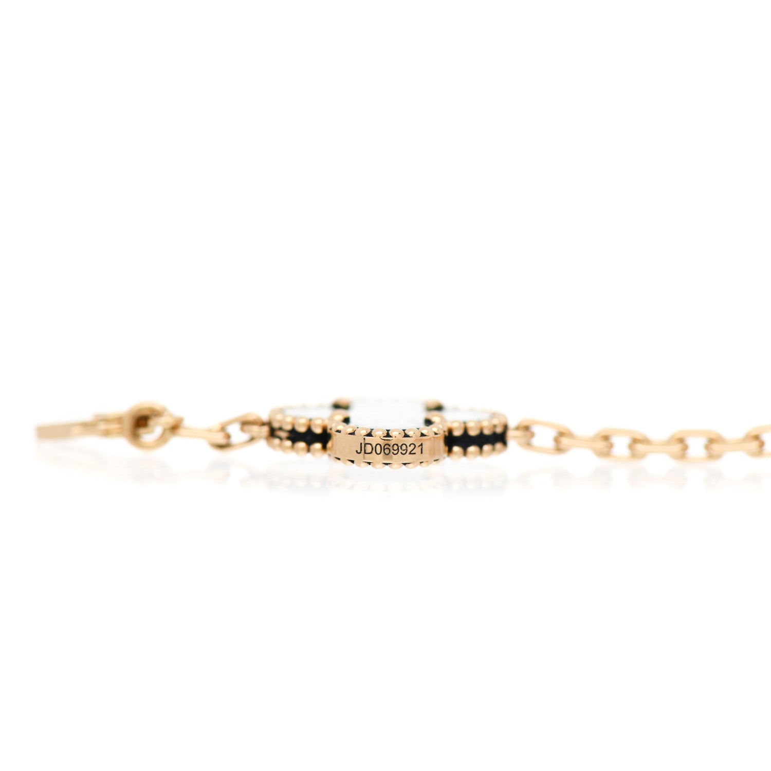 Van Cleef & Arpels 18K Yellow Gold Malachite 5 Motifs Vintage Alhambra Bracelet 5 of 6