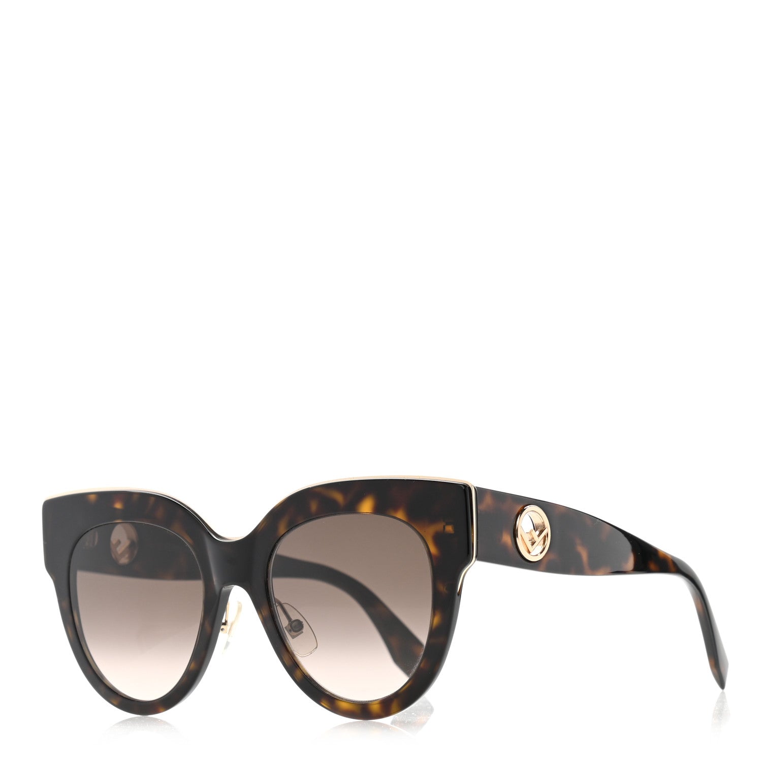 Fendi Acetate F is Fendi Cat Eye Sunglasses FF 0360/G/S Havana 1 of 7