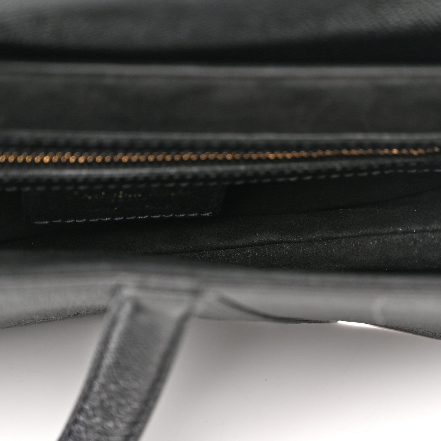 Christian Dior Grained Calfskin Saddle Bag Black 5 of 11
