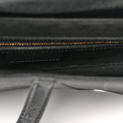 Christian Dior Grained Calfskin Saddle Bag Black 5 of 11