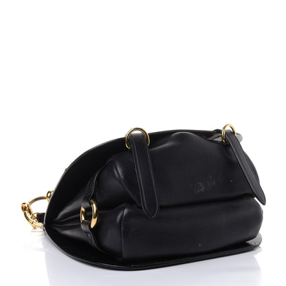 Burberry Calfskin Studded Bridle Satchel Black 3 of 5