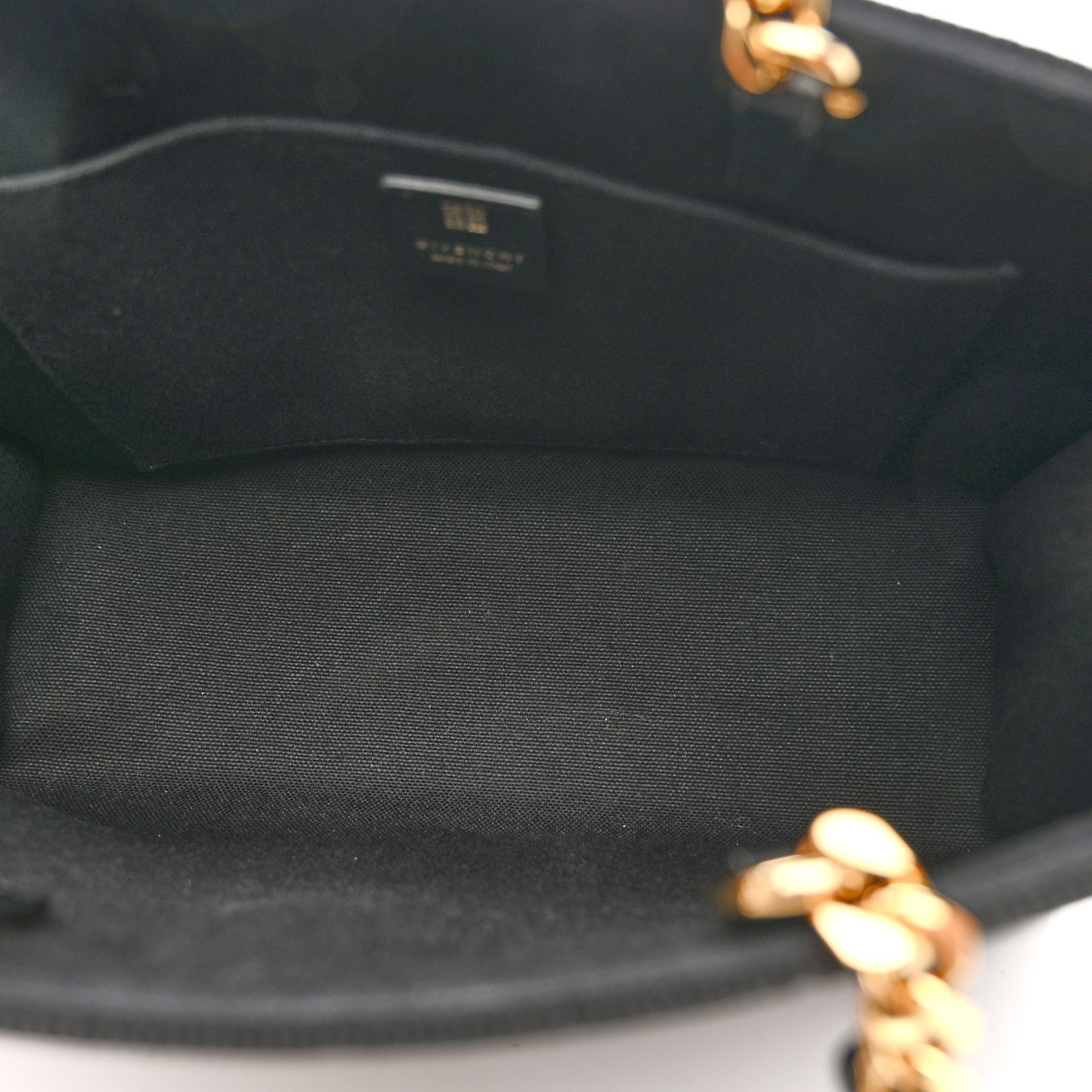 Canvas Jacquard 4G Small Chain Tote Black
