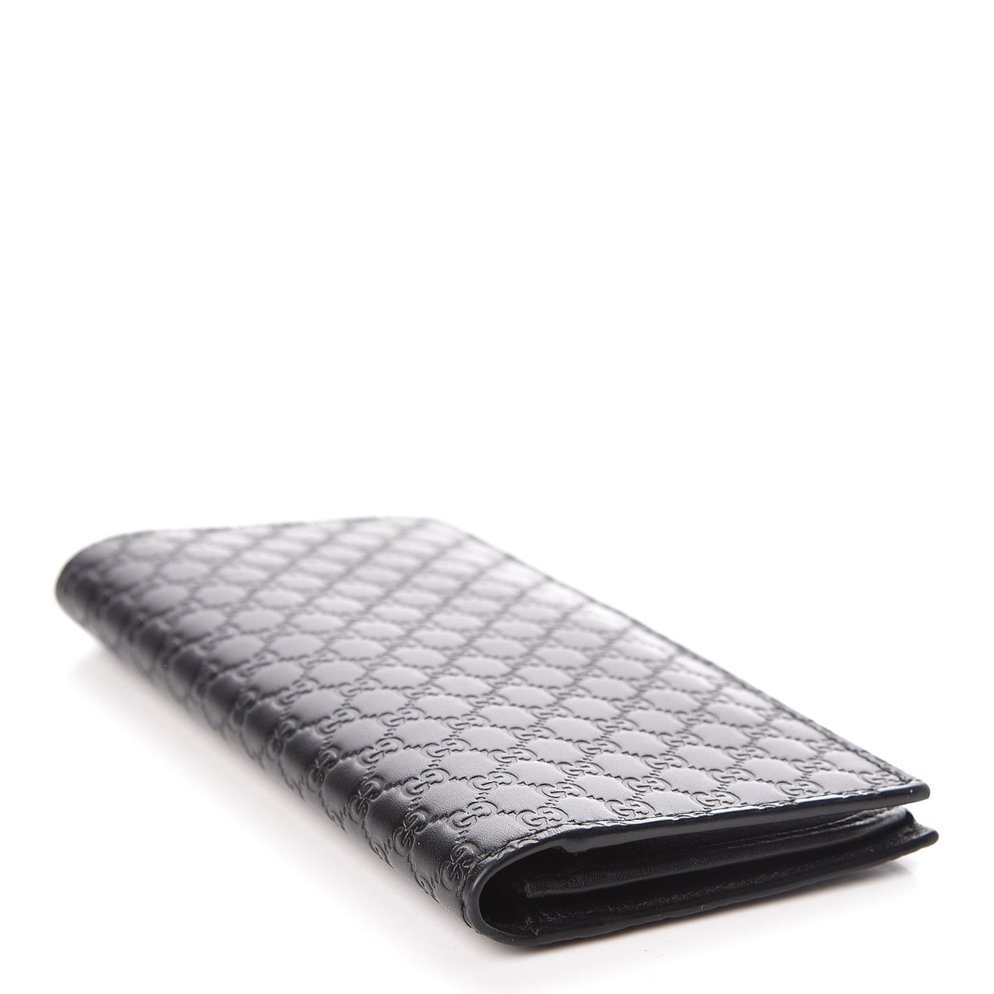 Microguccissima Bi-Fold Organizer Wallet Black
